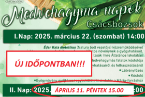 Medvehagyma Napok Cscsbozsokon - j idpontban!
