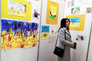 Ukrajnából menekült diákok rajzai az Art Moziban Ukrajnából menekült diákok rajzai az Art Moziban