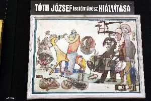 Tóth József festményeiből nyílt kiállítás a Hevesi Sándor Színházban Tóth József festményeiből nyílt kiállítás a Hevesi Sándor Színházban
