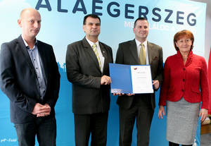 Az Év települése díj Zalaegerszegnek Az Év települése díj Zalaegerszegnek