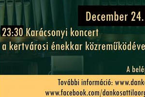 Karácsonyi koncert a kertvárosi énekkar közreműködésével